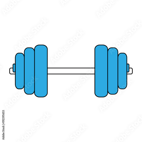 dumbbell gym equipment icon vector illustration graphic design