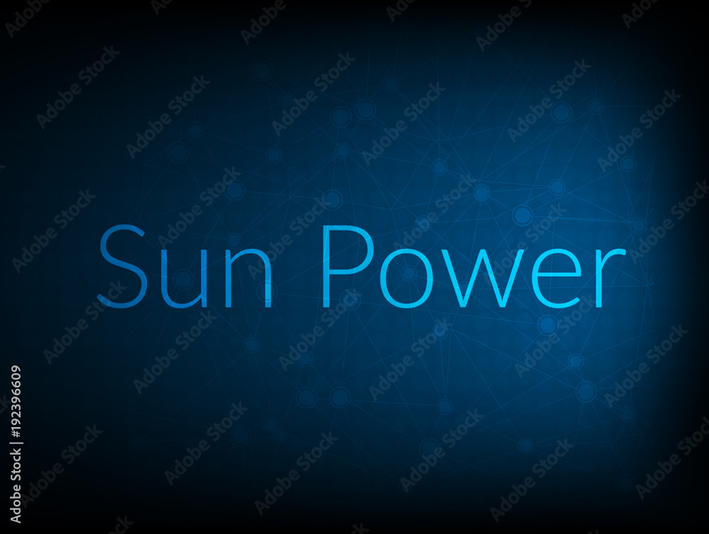 Sun Power abstract Technology Backgound