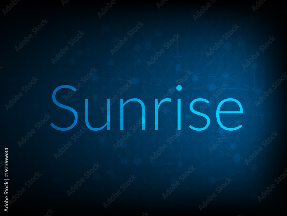 Sunrise abstract Technology Backgound