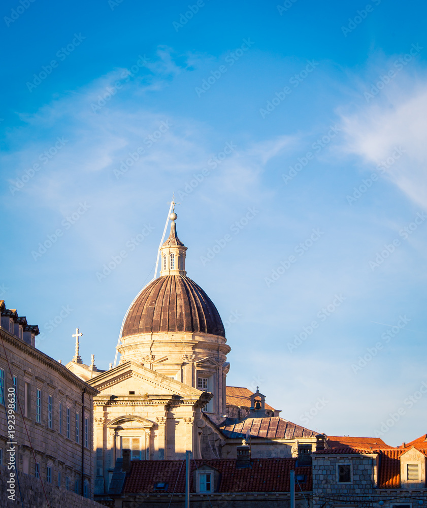 Church dome in Dubrovnik 
