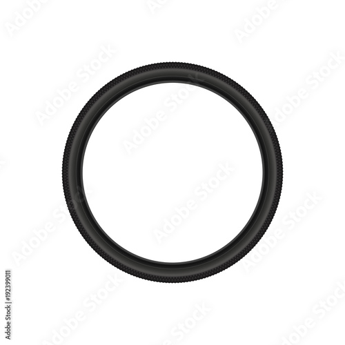Bicycle Tire, Realistic Vector Illustration