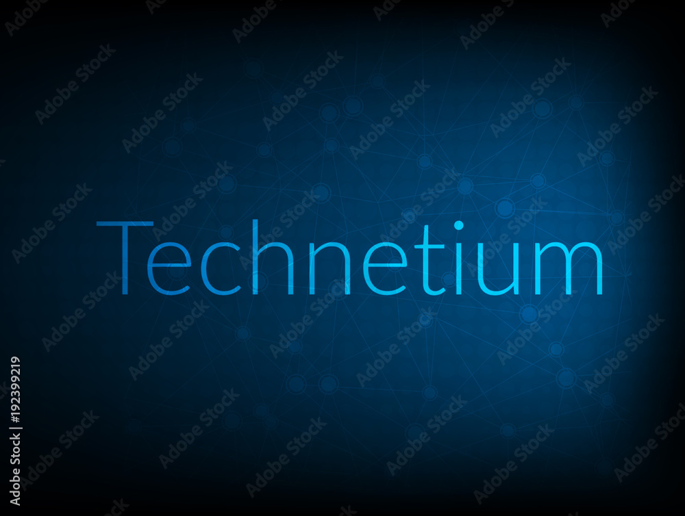 Technetium abstract Technology Backgound