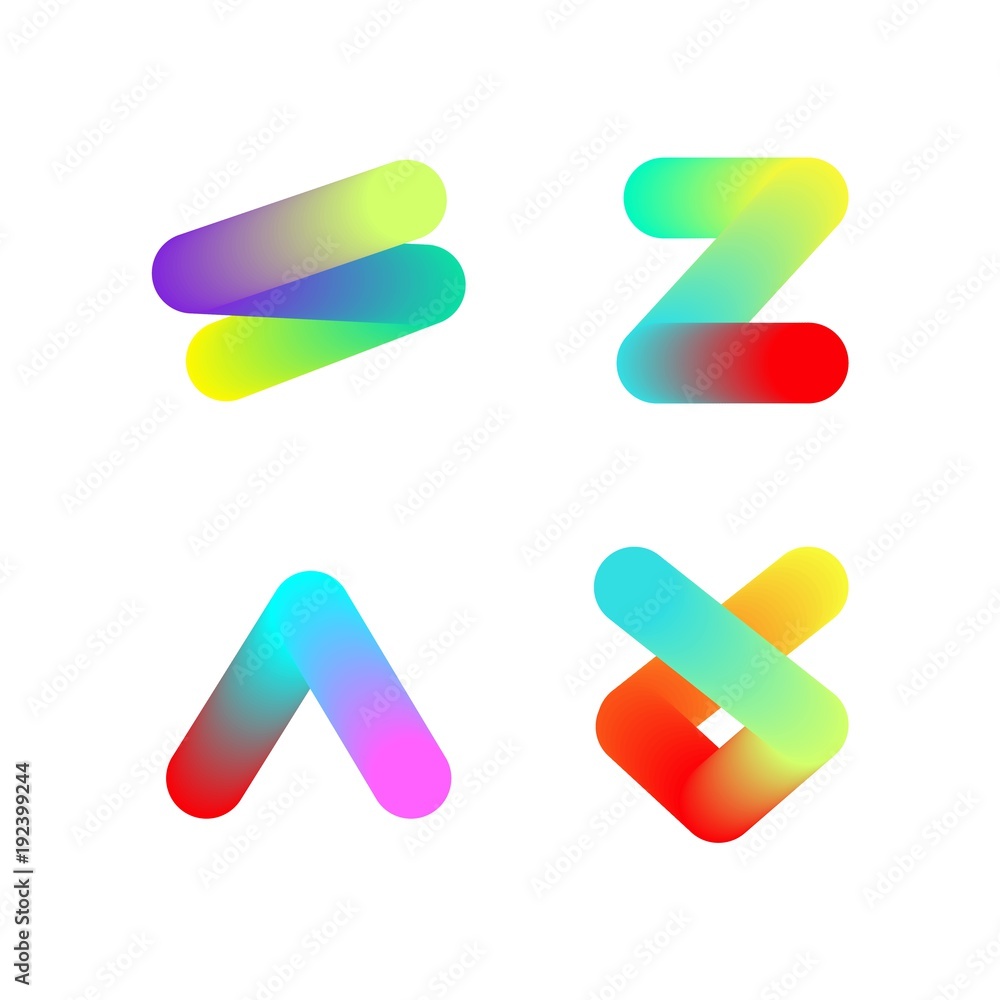 Big set of minimal geometric holographic tubes symbol shapes. Trendy icons and logotypes. Business signs symbols, labels, badges, frames and borders Big set of minimal geometric holographic tubes symbol shapes. Trendy icons and logotypes. Business signs symbols, labels, badges, frames and borders