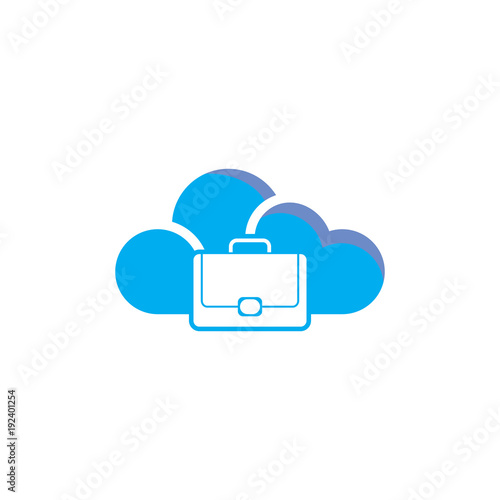 Job Cloud Logo Icon Design