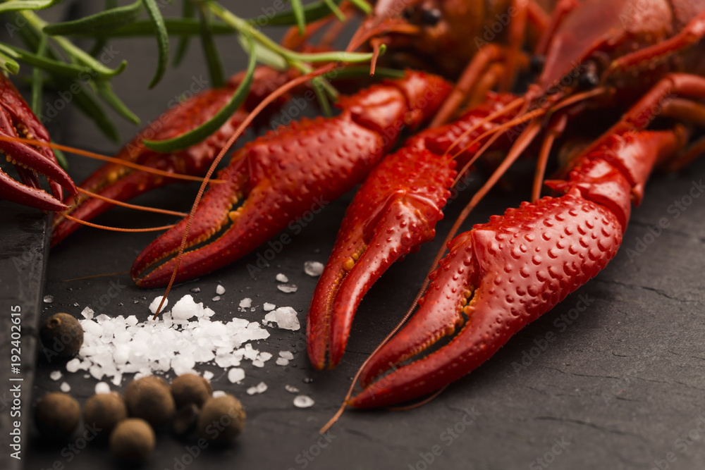 Delicious food. Cancer the river boiled Delicious food. Cancer the river boiled