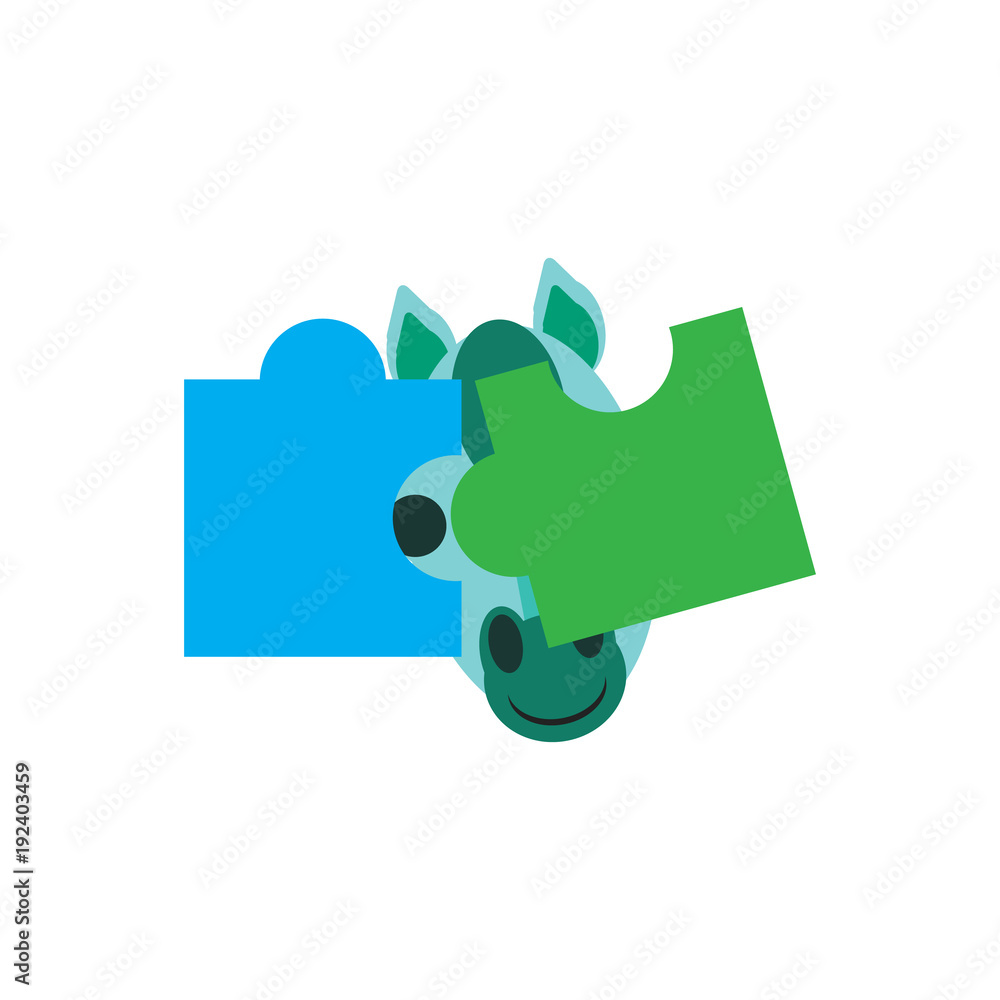 Horse Puzzle Logo Icon Design Horse Puzzle Logo Icon Design