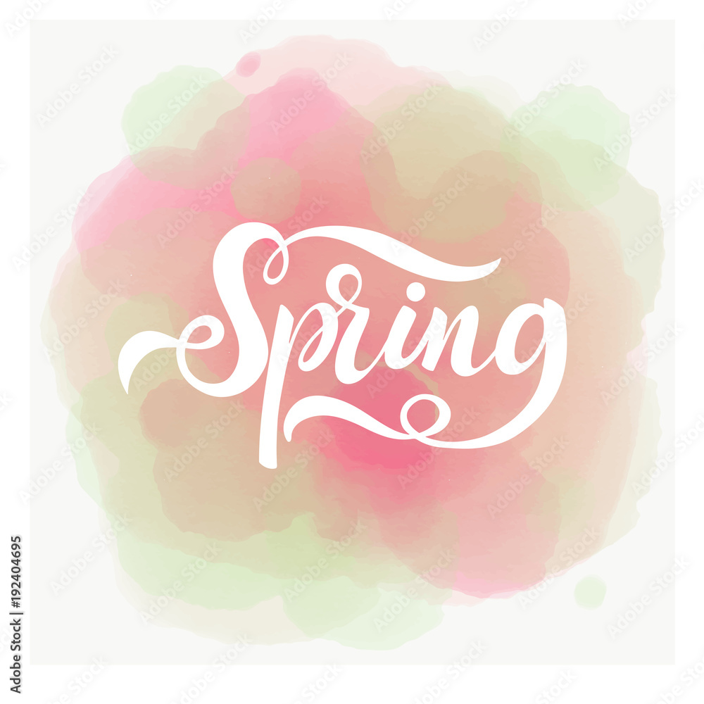 Hello spring lettering. Elements for invitations, posters, greeting cards. Hello spring lettering. Elements for invitations, posters, greeting cards.