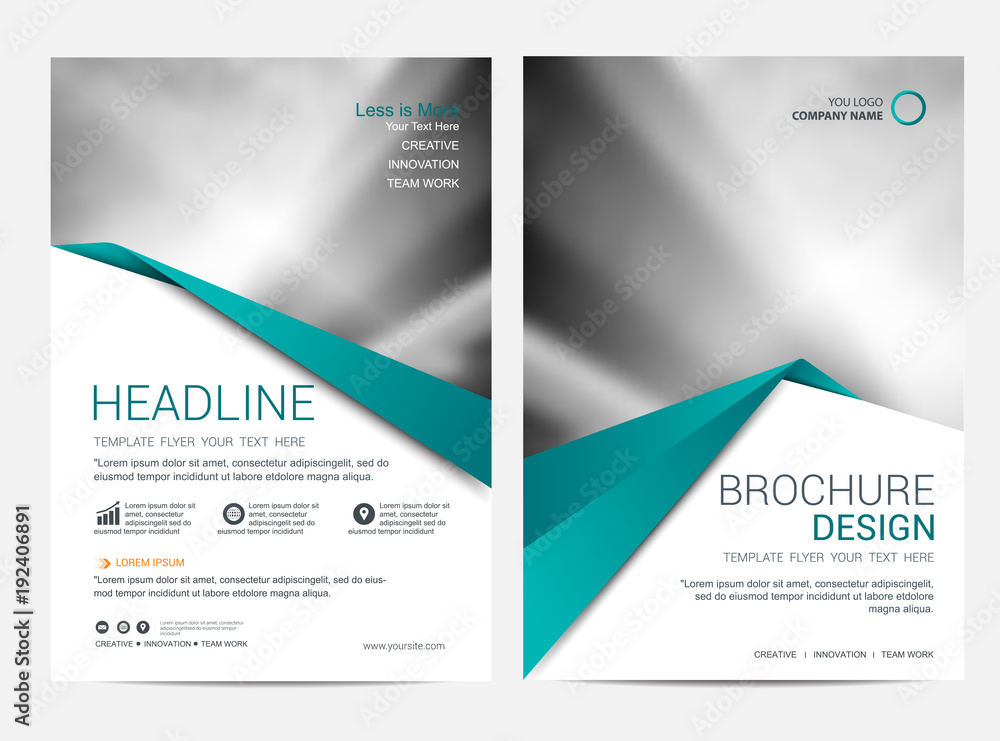 Brochure template flyer design vector background Brochure template flyer design vector background