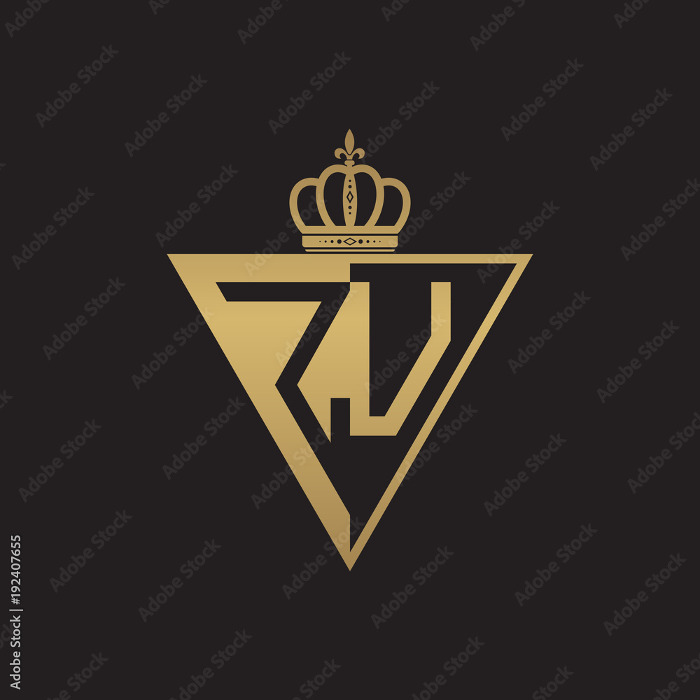 initial two letter half logo triangle gold initial two letter half logo triangle gold