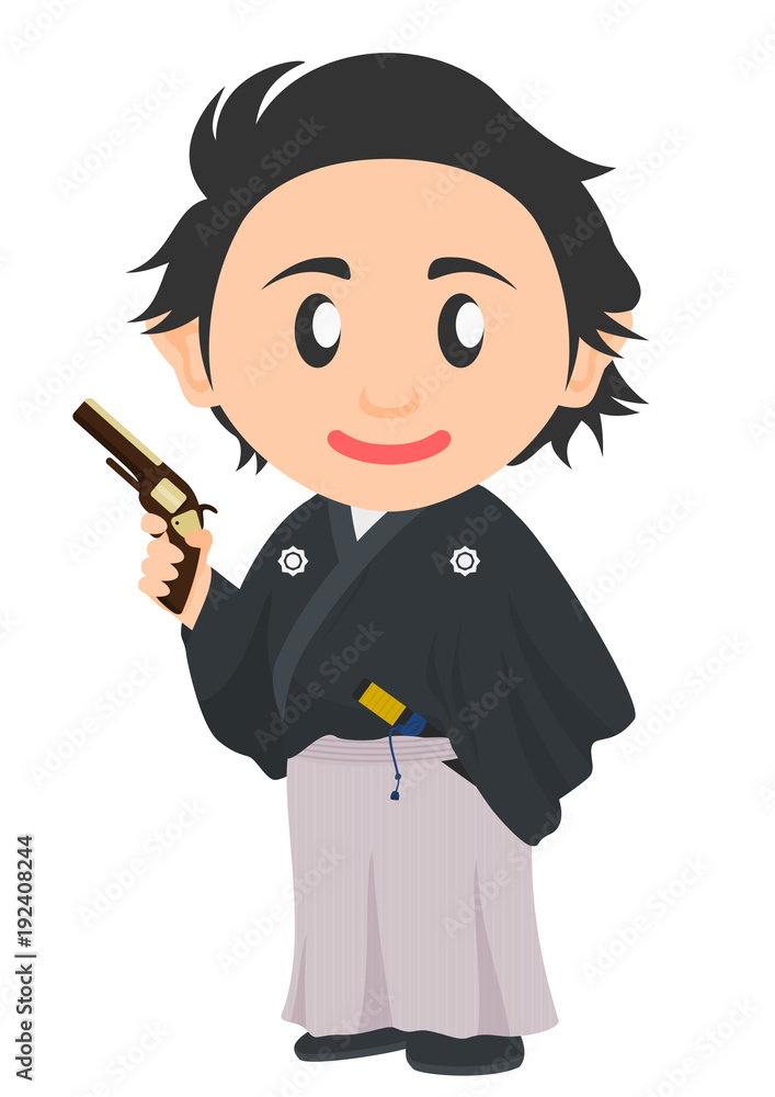 坂本龍馬 ピストル Stock イラスト Adobe Stock