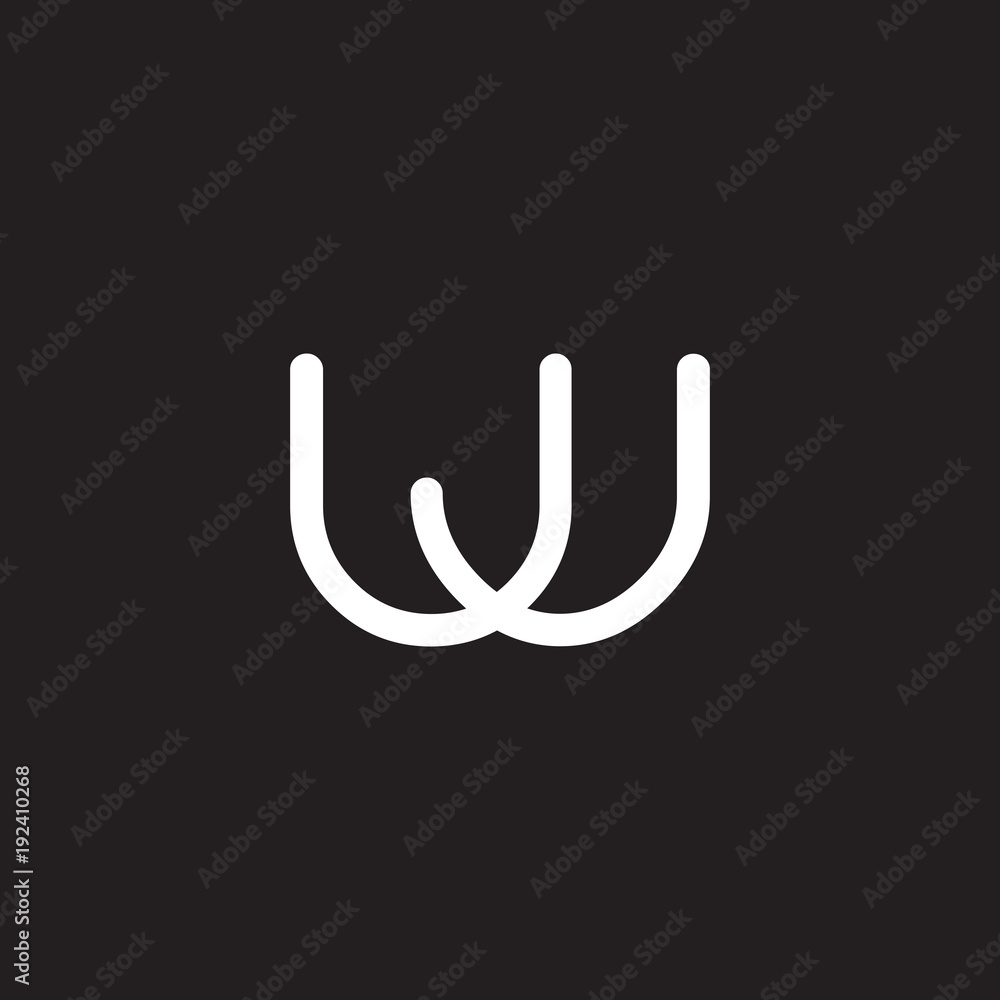 initial letter rounded logo modern white initial letter rounded logo modern white