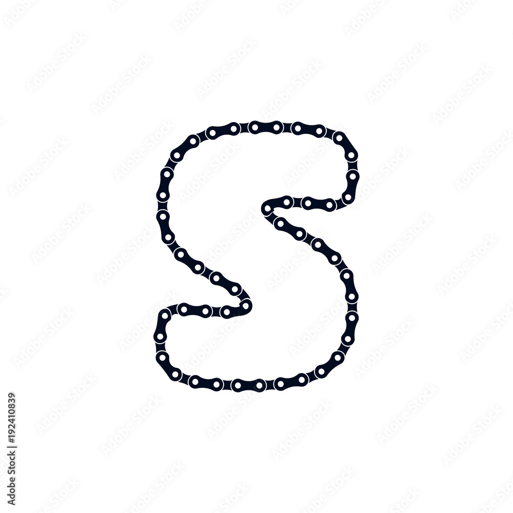 S Bicycle Chain Letter Logo Icon Design S Bicycle Chain Letter Logo Icon Design
