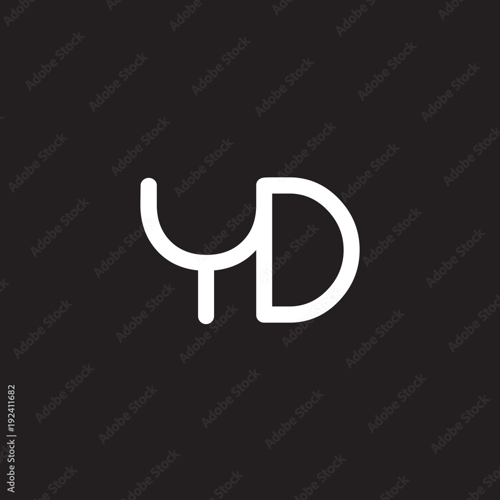 initial letter rounded logo modern white initial letter rounded logo modern white