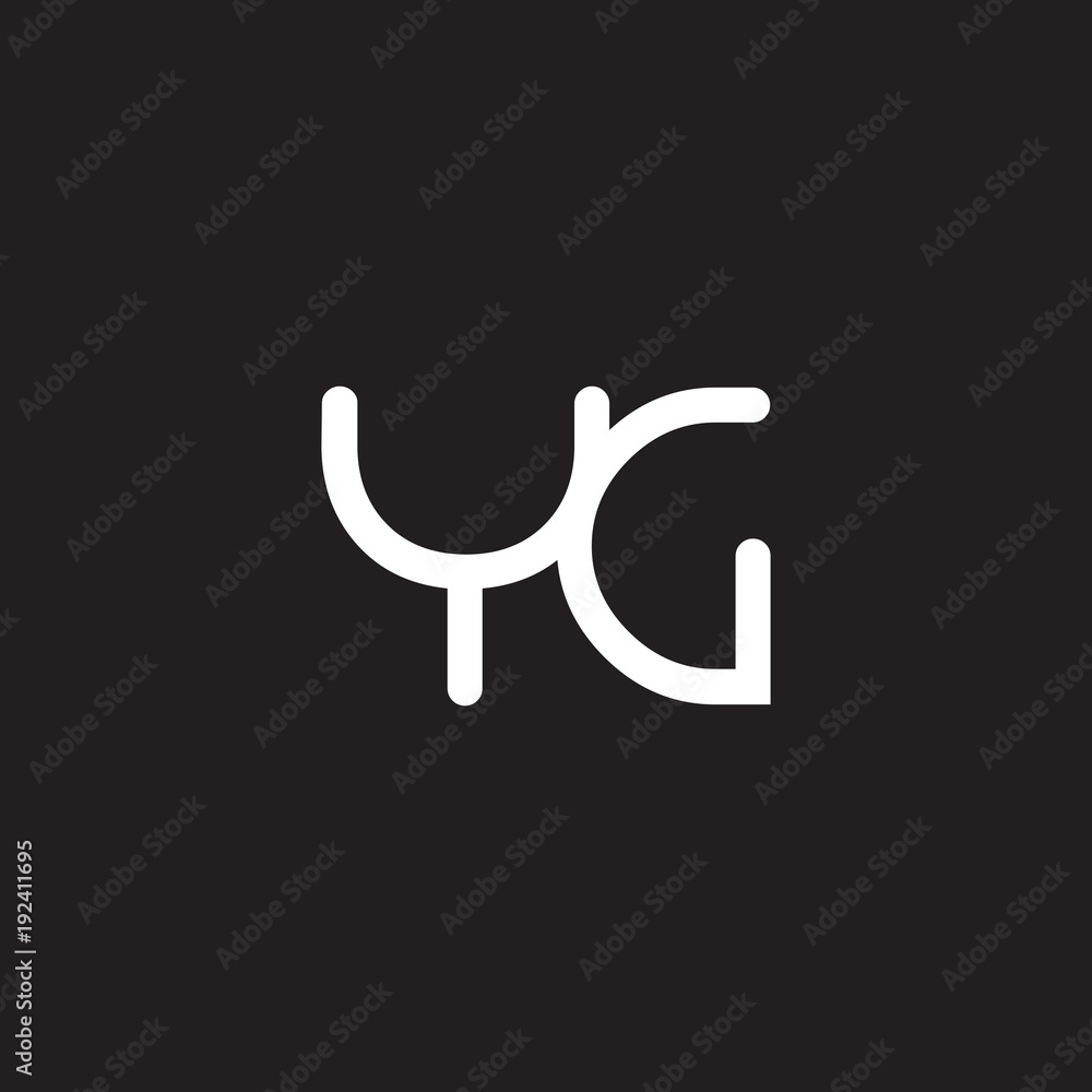 initial letter rounded logo modern white initial letter rounded logo modern white
