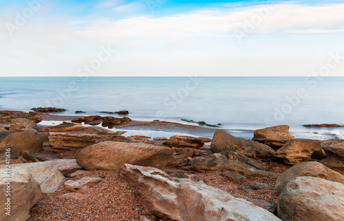 Seaside, rocks on shore © Vastram