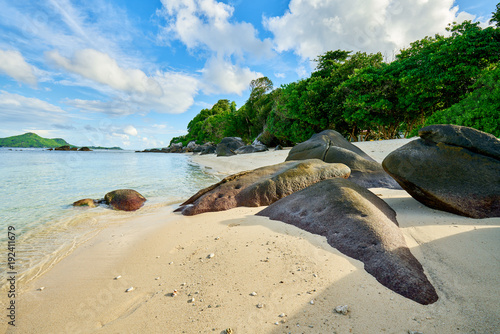 Anse Nord Est in the north of Mahe, Seychelles beach