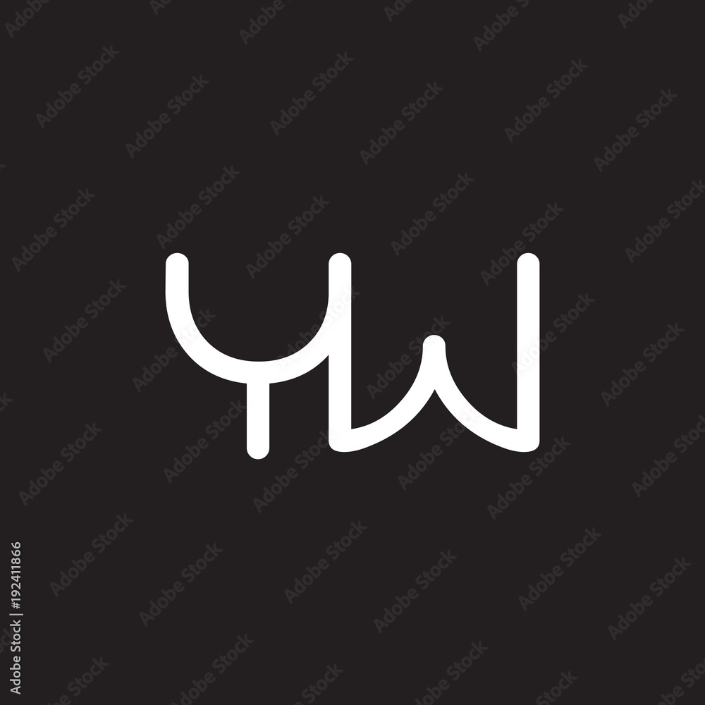 initial letter rounded logo modern white initial letter rounded logo modern white