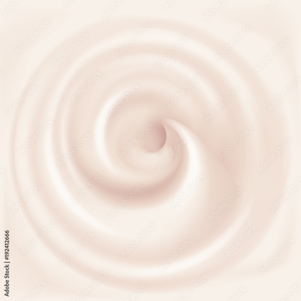 Swirl creamy texture. Beige twisted background. Applicable for dairy or cosmetic products ads or packaging design. Vector illustration. Swirl creamy texture. Beige twisted background. Applicable for dairy or cosmetic products ads or packaging design. Vector illustration.