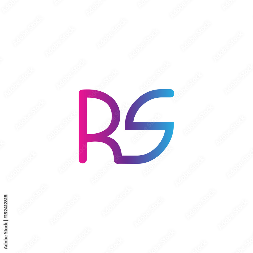 initial letter rounded logo modern, colorful gradient initial letter rounded logo modern, colorful gradient