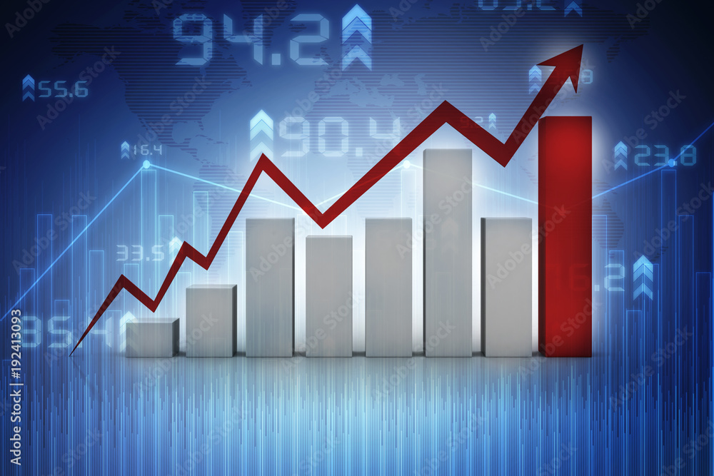 3d rendering Stock market online business concept. business Graph
3d rendering Stock market online business concept. business Graph