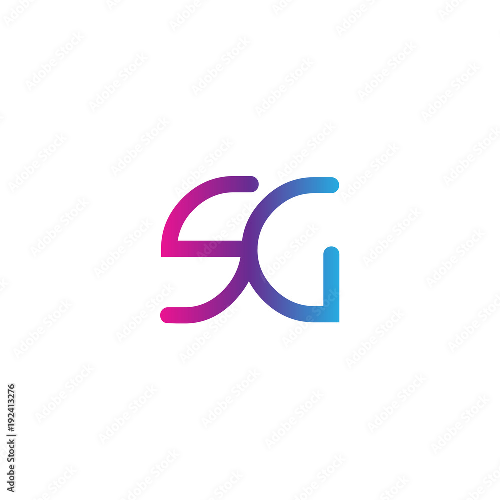 initial letter rounded logo modern, colorful gradient initial letter rounded logo modern, colorful gradient