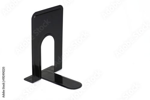 stand black book end white isolated 