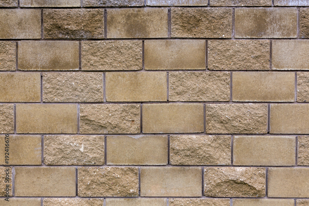 Naklejka premium Wall of stone blocks. Decorative stone, Stone brick. 