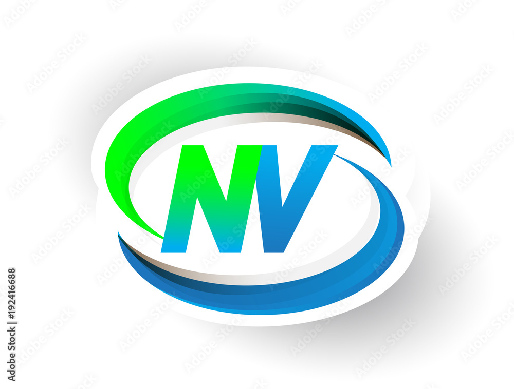 NV logo Design by Mahammad Mahidul Islam on Dribbble