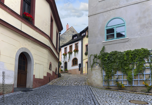 Street in medieval town. © Sarah Jane