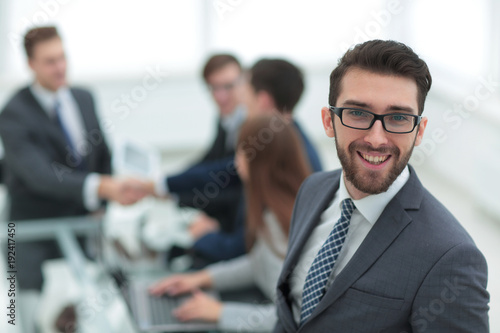 Business people shaking hands as a symbol of effective negotiat