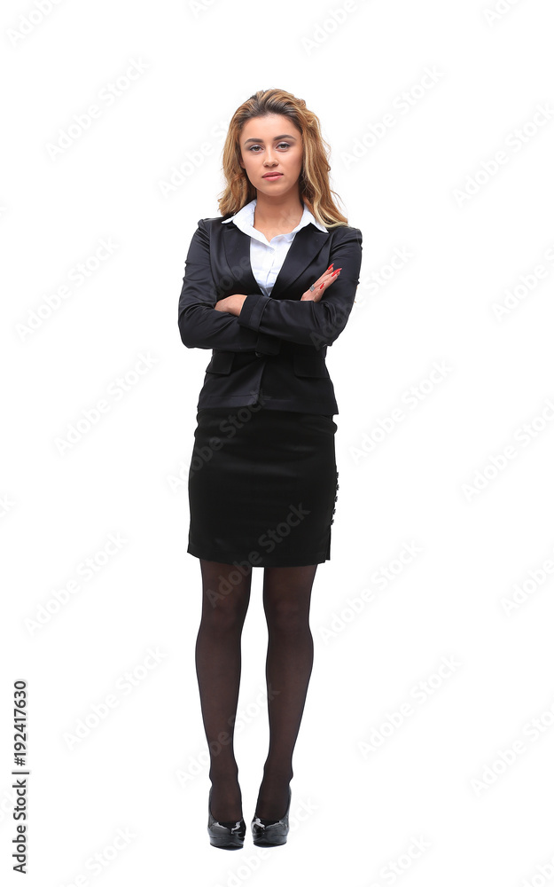 in full growth.modern young business woman in full growth.modern young business woman