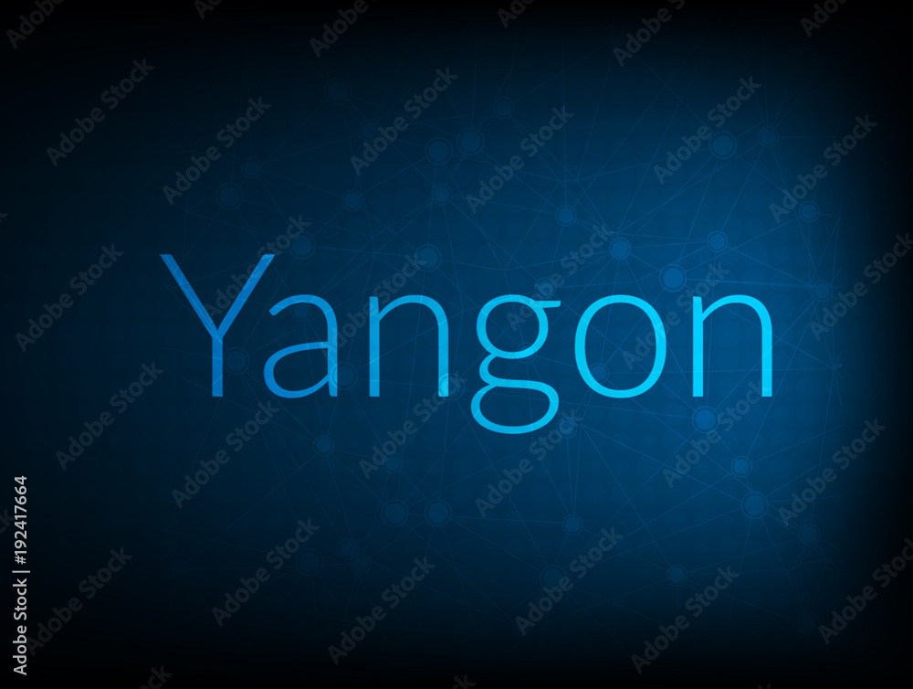 Yangon abstract Technology Backgound