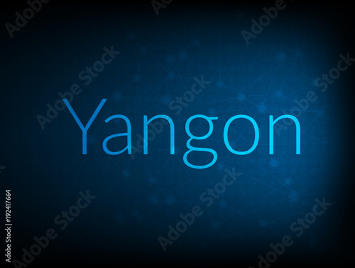 Yangon abstract Technology Backgound