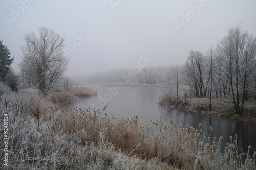 Wallpaper Mural Winter on the frozen river Torontodigital.ca