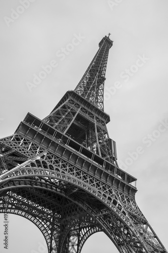 Eiffel Tower, Snowy day in Paris