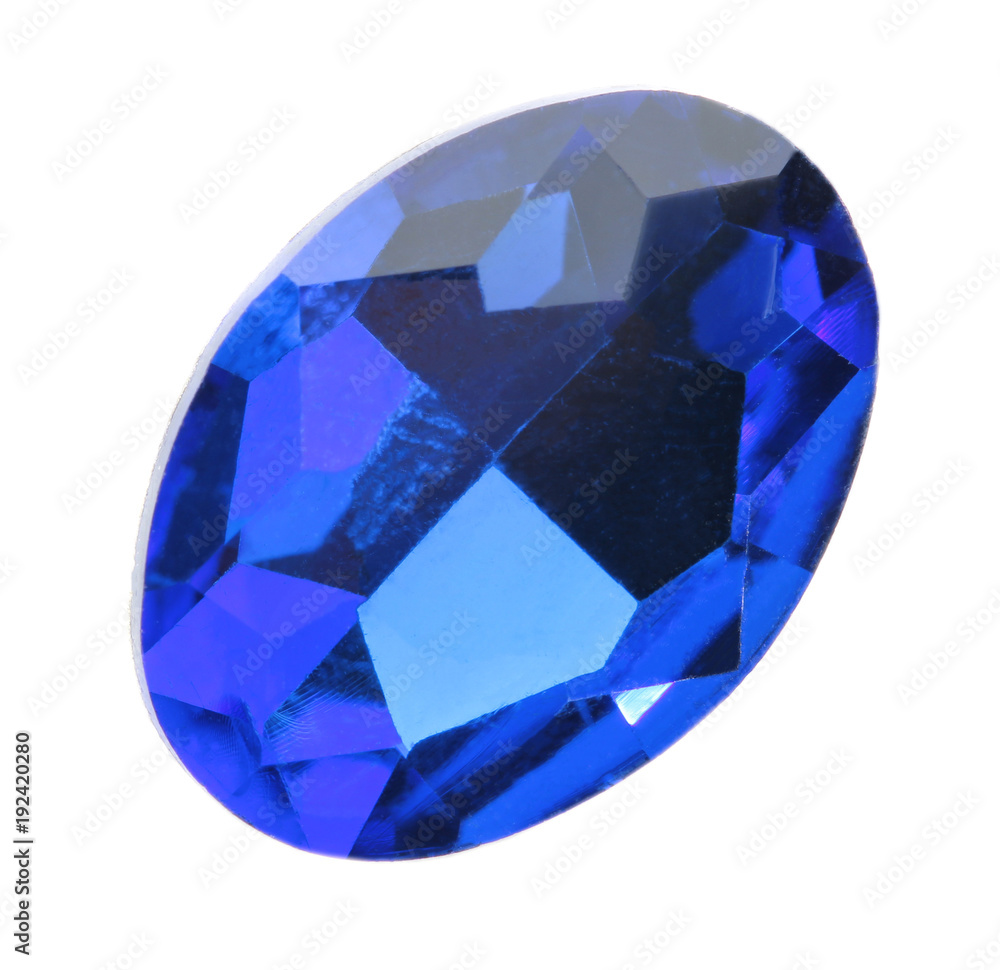 Precious jewel on white background Precious jewel on white background