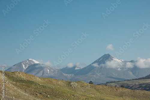 valley, mountains and sky