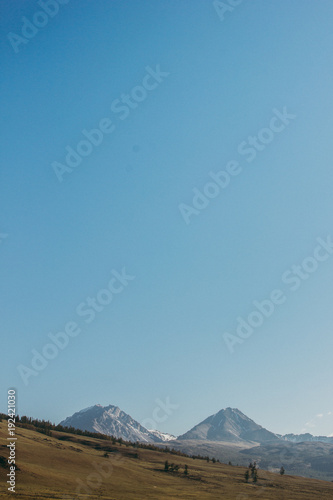 valley, mountains and sky