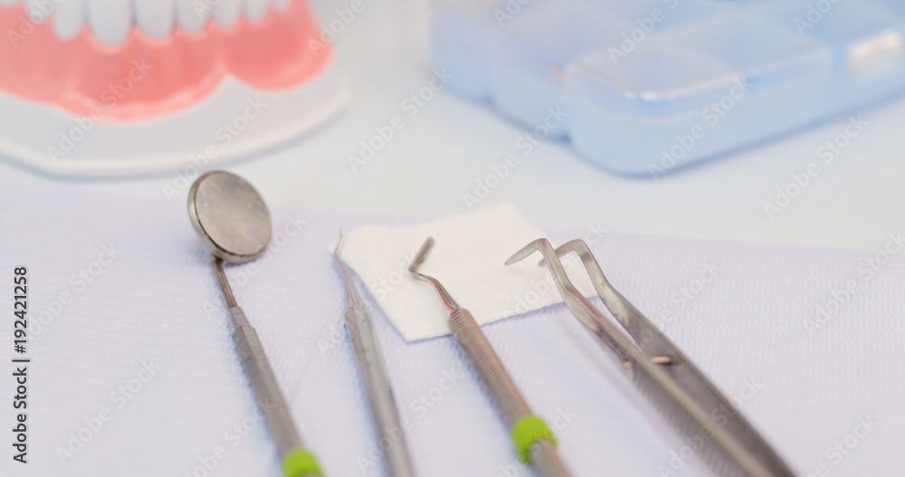 Dental tool in clinic Dental tool in clinic