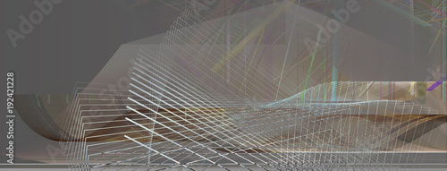 linien konzept bewegung banner farbe