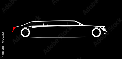 simple symbol corporate limousine photo