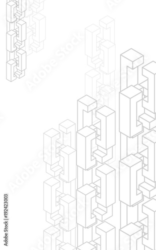 Blockchain network background for presentations. Technology block chain template for design. abstract circuit concept