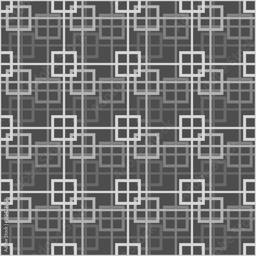 Blockchain network background. Technology block chain abstract seamless pattern