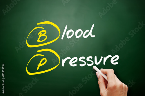 BP - Blood Pressure acronym, concept background