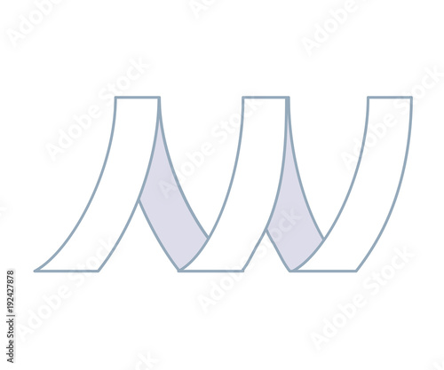 Metal tape linear icon