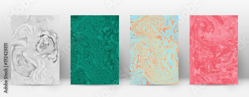 Abstract cover. Modern design template. Actual suminagashi marble. Minimalistic hipster flyer design. Incredible trendy abstract cover. Vector illustration.