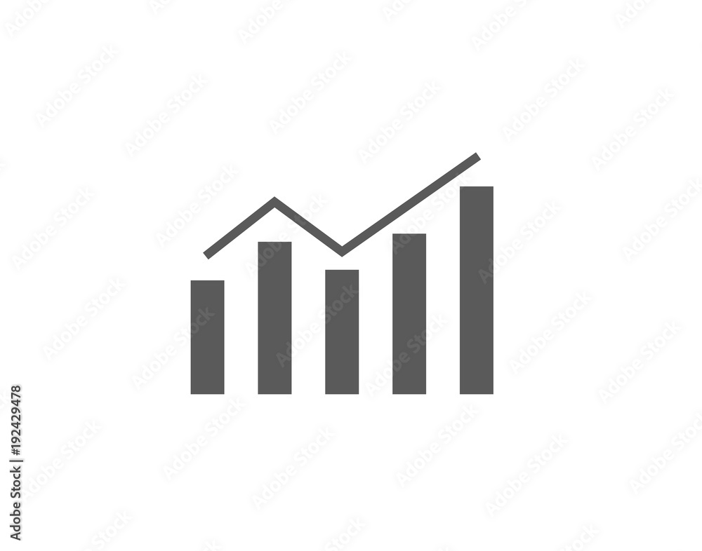 Modern Business Statistics Diagram symbol, icon Modern Business Statistics Diagram symbol, icon