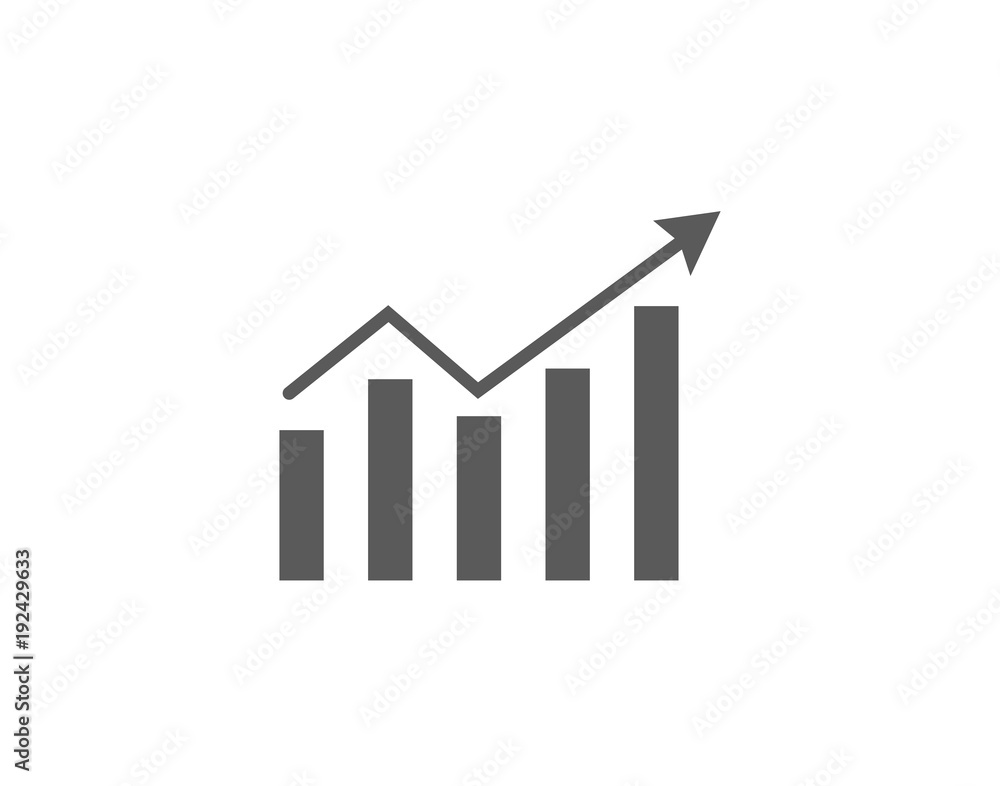 Modern Business Statistics Diagram symbol, icon Modern Business Statistics Diagram symbol, icon