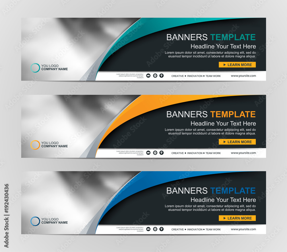 Abstract Web banner design background or header Templates - obrazy, fototapety, plakaty 