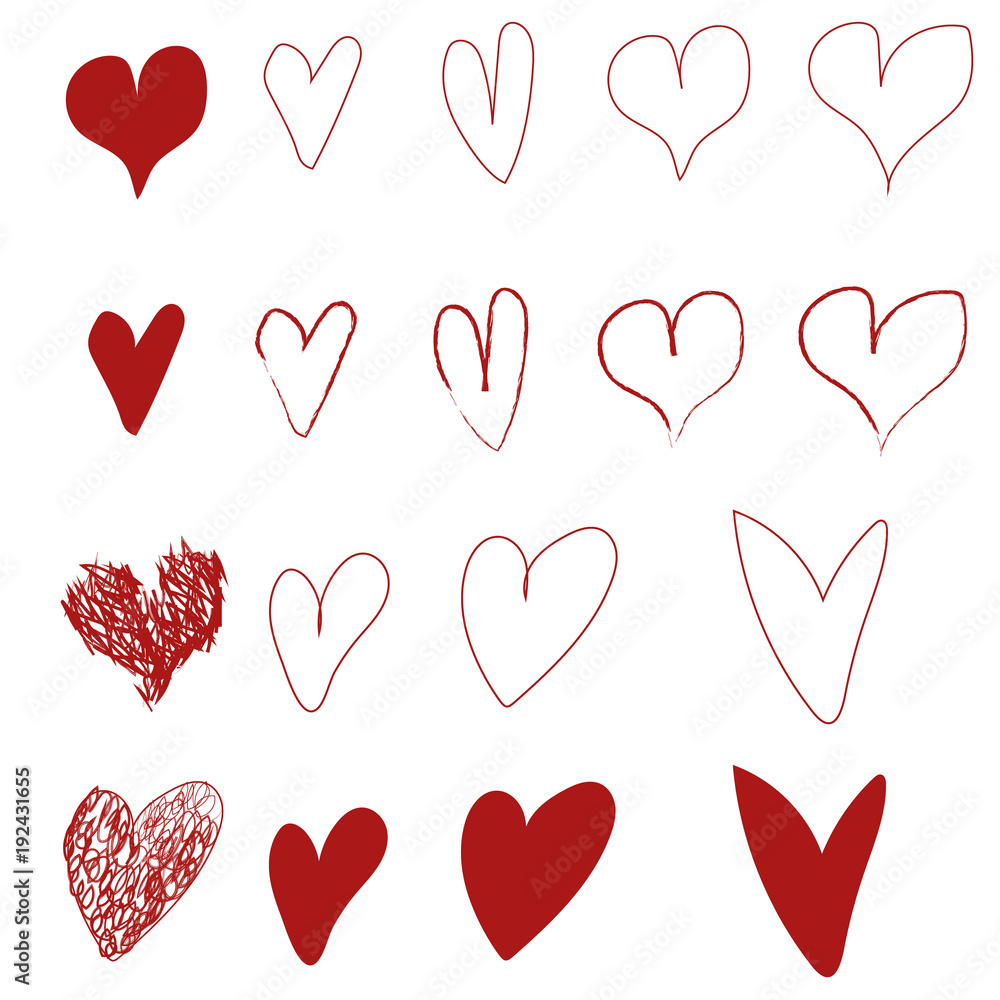 Coeur Dessin Stock Vector Adobe Stock Coeur Dessin Stock Vector Adobe Stock